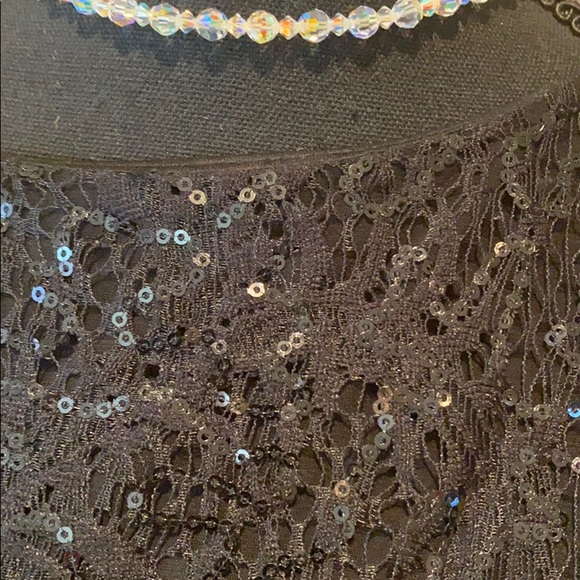 JM Richards Black Sequined Evening Gown - Picture 4 of 5